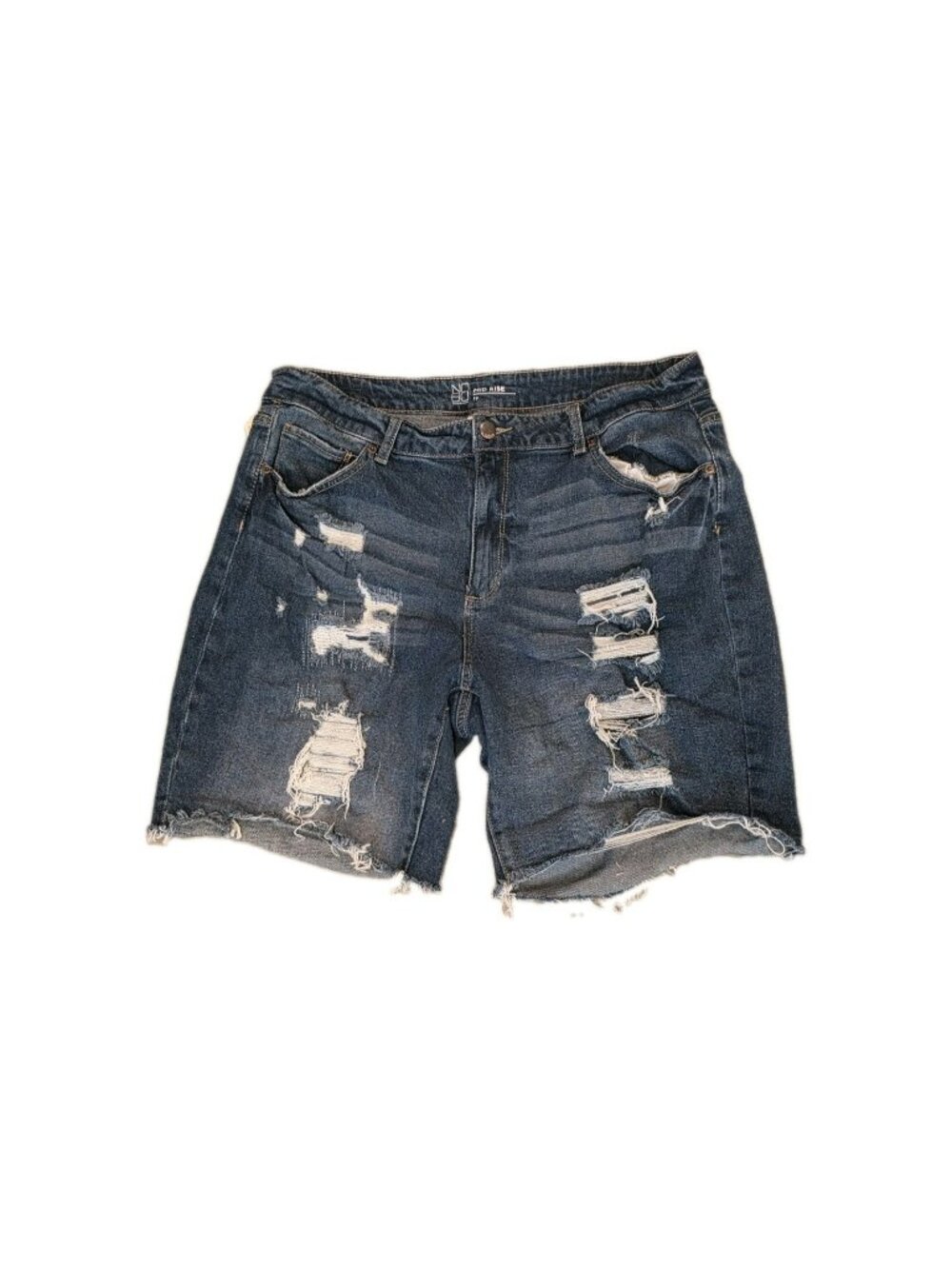 River Rat Cutoffs – Handmade Denim Shorts | Upcycled Jeans | Size 17